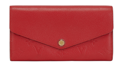 Louis Vuitton Sarah Wallet, &pound;295, Accessories, Red, Leather, Front view